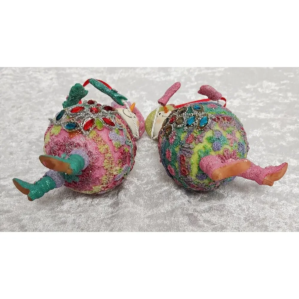 Christmas Decorative Snowman Ornament-Set of 2